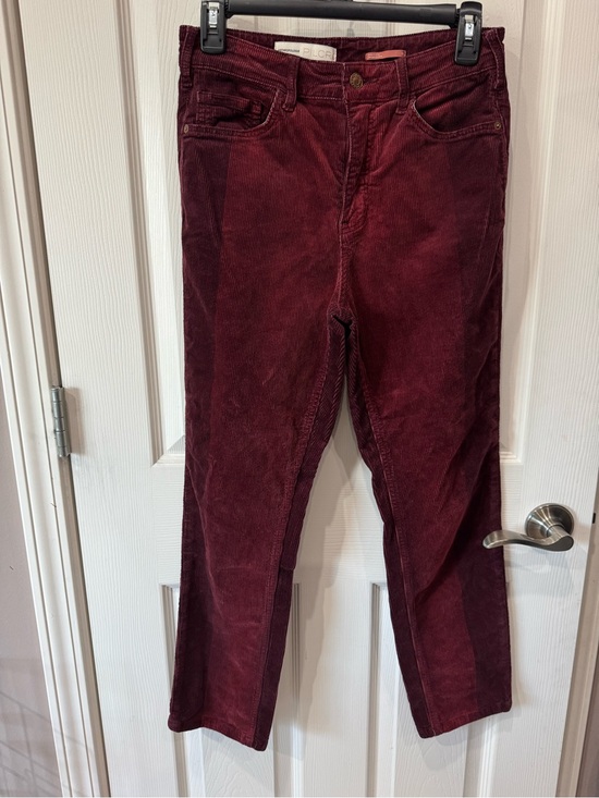 Anthropologie Pants - Pilcro by Anthropologie Corduroy High Rise Slim Two Tone Pants Size 26